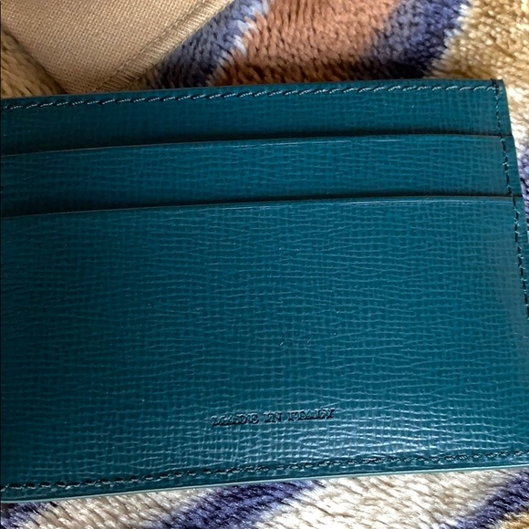 Burberry Teal Card Holder - Picture 3 of 6